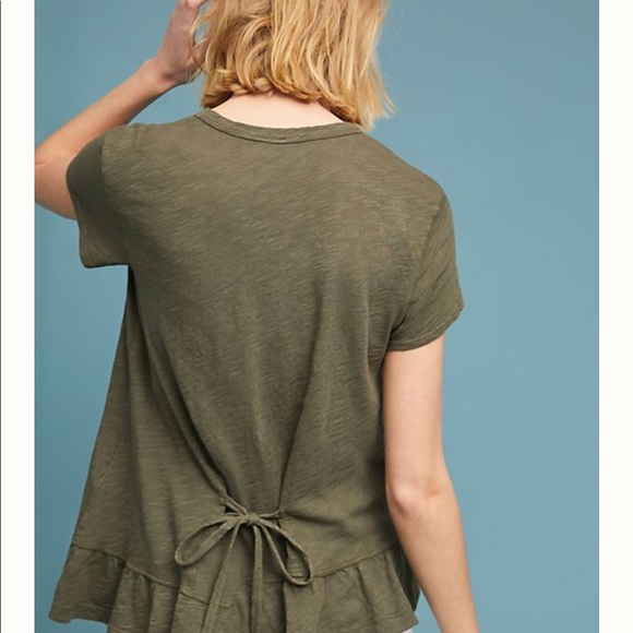 NWOT Anthropologie top with tie back - Picture 6 of 6